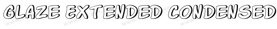 Glaze Extended Condensed Italic字体转换